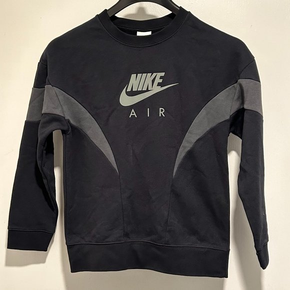 NIKE AIR BLACK SWEAT TOP - Picture 3 of 6